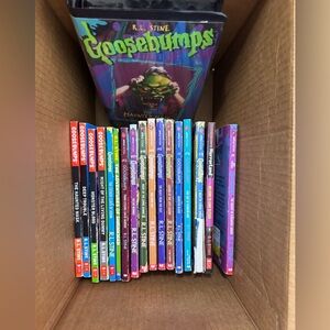 Goosebumps book and vhs lot